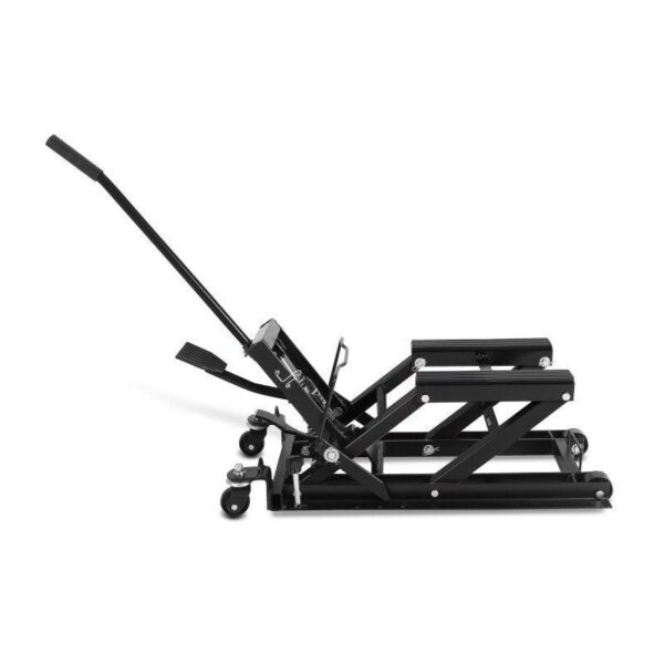 Stander Negru pentru motociclete Mid-lift L pentru motociclete Chopper pâna la 680 kg - imagine 5