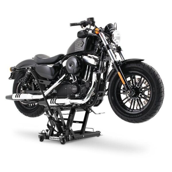 Stander Negru pentru motociclete Mid-lift L pentru motociclete Chopper pâna la 680 kg - imagine 4