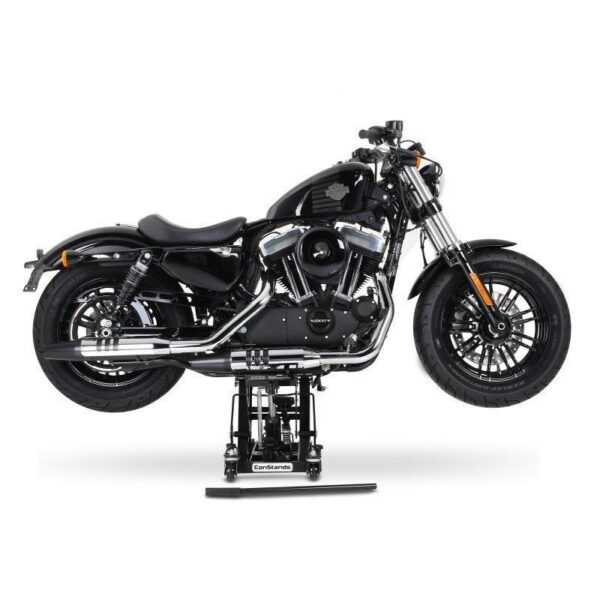 Stander Negru pentru motociclete Mid-lift L pentru motociclete Chopper pâna la 680 kg - imagine 2
