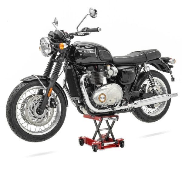 Stander deplasabil pentru motociclete , Mini-Lift, pâna la 500 kg roșu - imagine 4