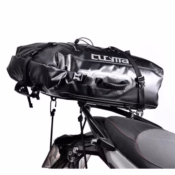 Rucsac moto Adventure WPX, material impermeabil, volum 38 litri, negru - imagine 2